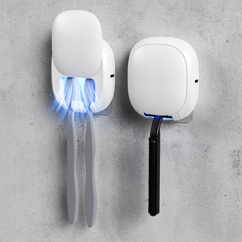 어니우니 휴대용 UV-C 무선 칫솔 면도기 살균기