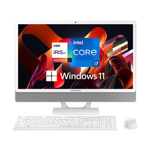 삼성전자 올인원 PC DM530ADA-L78AW (11세대 인텔 i7-1165G7 60.5cm), WIN10, RAM 8GB + 8GB, SSD 512GB + HDD 1TB