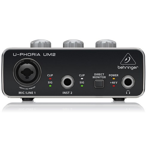[OKㅣ강추] 베링거 UM2 오디오 인터페이스 2입력 2출력 소형 오인페 공식수입품 [OKNOWㅣ추천상품]