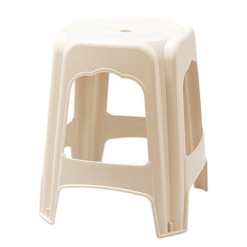 다용도 플라스틱 사각 원형 의자 5p, 사각 - 화이트(5p)
