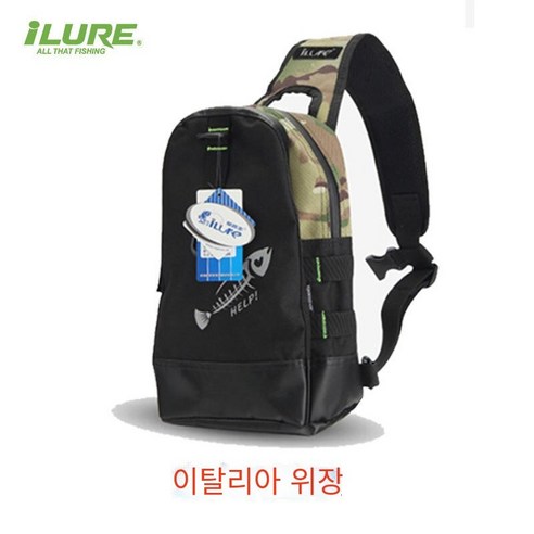 MOHEGIA 다기능 루야 가방 야외 방수 낚시 가방 어깨 슬렁 허리 가방 낚시 기어 가방 보조 가방, 이탈리아 위장