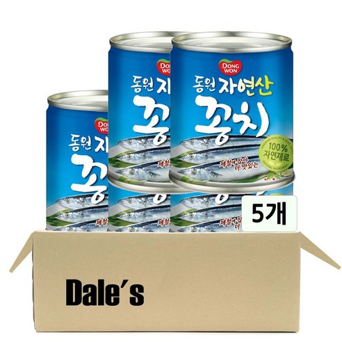 데일즈기획 동원 꽁치 캔 통조림, 230g, 5개