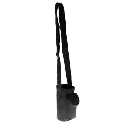 물병 캐리어 주전자 파우치 홀더 가방 숄더 스트랩 포켓 - 최대 7.8cm 직경의 유리 플라스틱 또는 금속 병에 적합, 블랙, 방수 옥스포드 천