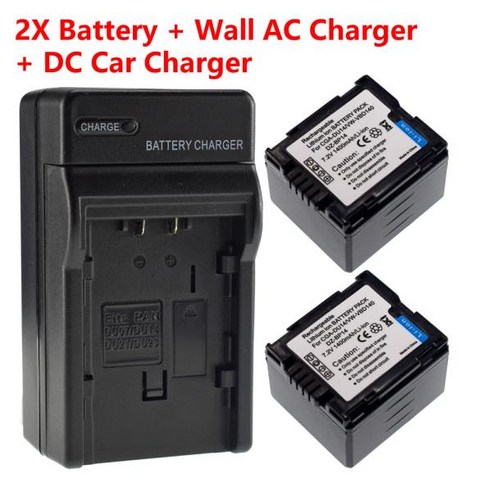 PANASONIC-GS17E GS408 GS508 GS150 GS3 GS22 GS25 GS27 GS30 GS33 GS35 GS37 GS400 용 2X + 충전기 파나소, 02 2 Battery Set