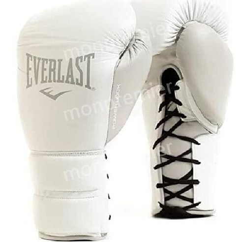 브레이브파워글러브 Everlast Powerlock2 Pro 레이스 가죽 복싱 트레이닝 글러브(화이트), White Best Top5