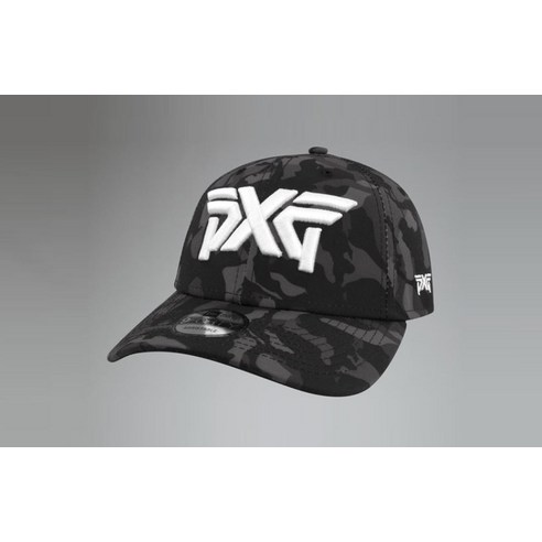 PXG 카모 모자 블랙 화이트, FREE, 1개