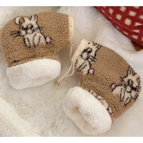 아동킥보드장갑 워머, 스마일베이지, 1개