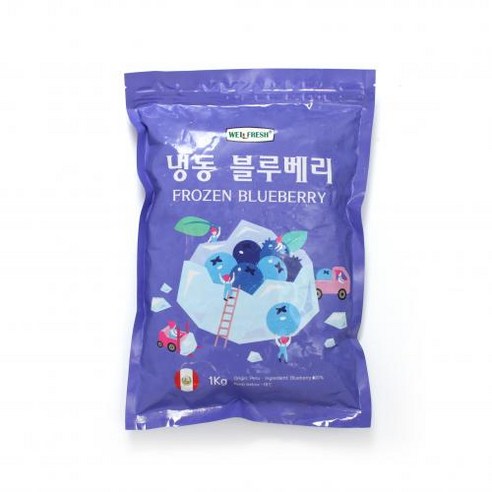 블루베리 냉동 1Kg, 1개, 단품