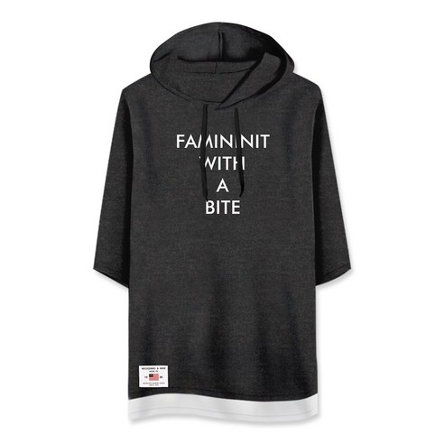 티짱 TSHT_009 반팔후드 티셔츠 남여공용 빅사이즈 여름 남자 잇미샤티셔츠