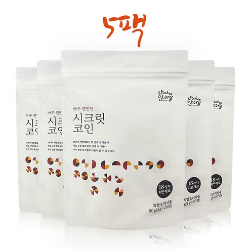 빅마마 시크릿코인 편안한맛, 4g, 100개