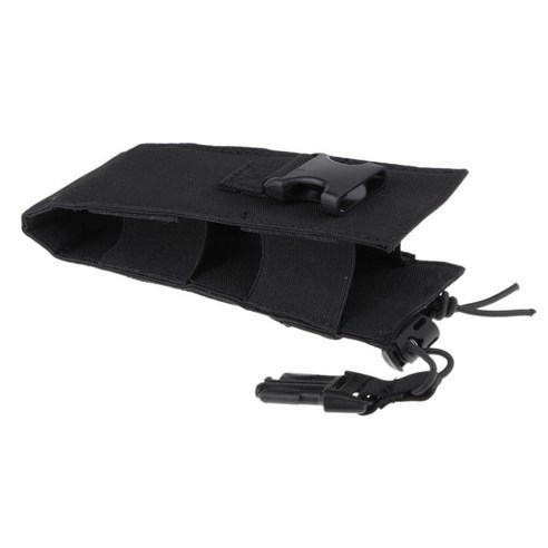 워키 토키 백 홀더 허리 파우치 전술 라디오 파우치 백 블랙, 19.5x7x5.5 cm, 600D 옥스포드