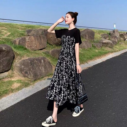 새로운 임산부 드레스 여름 겉옷 한국어