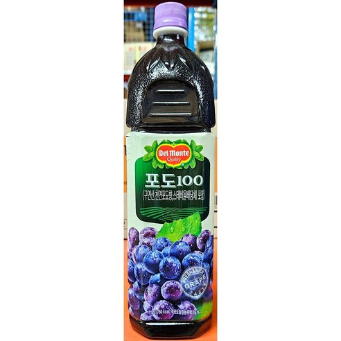 델몬트 그레이프 주스(1.5L), 1개, 1.5L 델몬트1.5포도쥬스