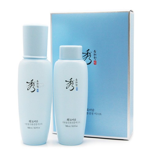 수려한 효비담 수분샘 미스트 100ml+100ml 기획, 2개, 100ml