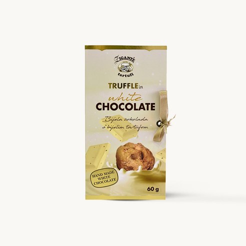 [트러플연구소] 트러플 초콜릿 2종 (블랙 트러플 초콜릿 & 화이트 트러플 초콜릿), 화이트 트러플 초콜릿 1개