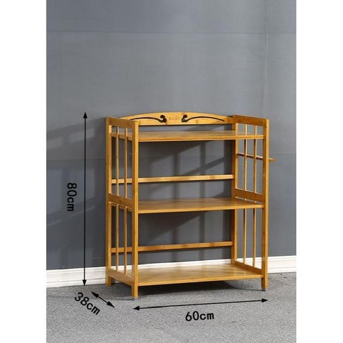 전자 레인지 선반 주방 보관 용품 가정용 다용도선반 진열대 정리선반 수납선반 DIY 조립식, 42CM 전자 렌지 랙 2단