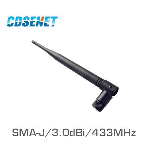 TV안테나 5pcs CDSENET 433MHz TX433-JKS-20 3.0dBi 고무 안테나 고 이득 무 지향성 MA 남성 옴니 Wifi