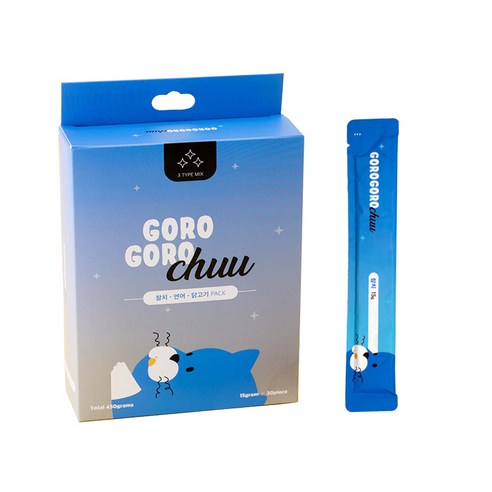 고로고로츄 짜먹는 고양이 간식 대용량 츄르 15g x 60p, 450g, 1개