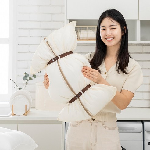 생각하는집 무형광 베개 전용 세탁망 50x70, 1개, 아이보리