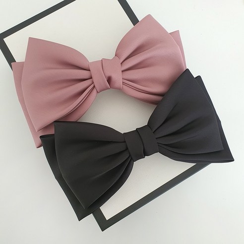 디어망고 왕리본핀 - 새틴 리본핀으로 귀여운 분위기를 연출하세요!