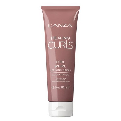 LANZA 컬 소용돌이 크림 - 컬과 웨이브를 프리즈와 플라이어웨이를 방지하기 위한 헤어 제품 황산염 프리 파라벤 포뮬러 (4.2 Fl Oz), 1개, 125ml