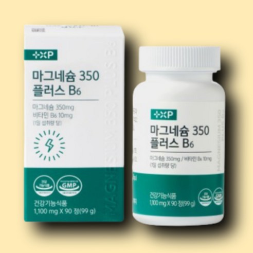 근육기능유지에 글루콘산 함유 마그네슘 350+비타민B6 영양제, 2세트, 90정