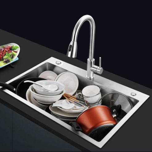 좁은 주방, 사각 싱크볼로 넓고 편리하게!