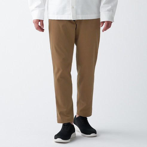 무인양품 MUJI 남성 스트레치 기모 테이퍼드 팬츠 AEH40A0A