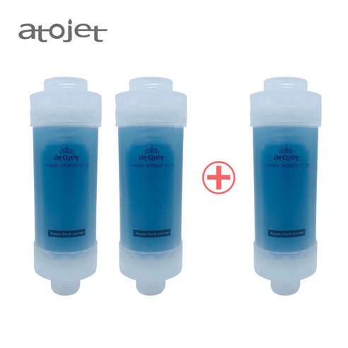 아토젯 석회수 염소 녹물제거 비타민 샤워필터 (레몬), 레몬향 3개