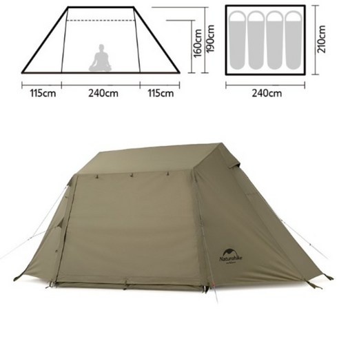 네이처하이크 빌리지5.0 리빙쉘 장박 사계절 텐트