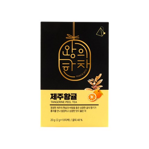 쌍계명차 왕의한차 제주황귤차 10티백, 2g, 10개입, 2개