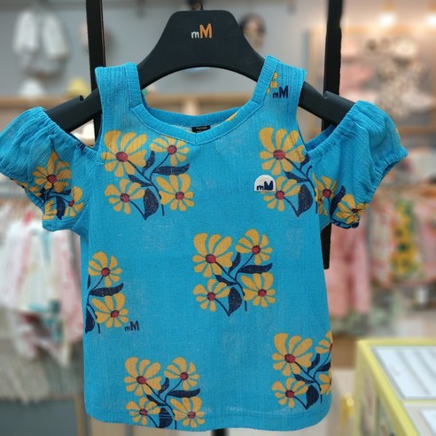 모이몰른 [동아백화점수성점] *여름신상* 사각플라워슬림티셔츠M242TSG36P @@시원한 오프숄더형 멋쟁이 티셔츠~@@