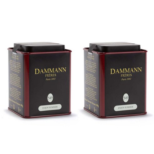 DAMMANN FRERES 다만프레르 윈난 베르트 그린티 녹차 틴 케이스 100g 4개, 1개입