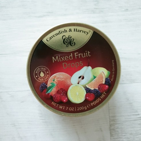 캐빈디쉬앤하비 캔디 종합 과일맛, 200g, 6개