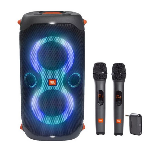 삼성하만 JBL 대형 블루투스 스피커 PARTYBOX110 + JBL AS3 2채널 무선마이크 포함