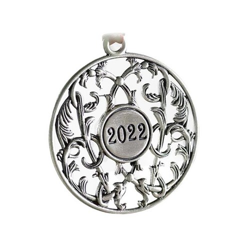 문 당 부속품을 위한 거는 밧줄 은을 가진 크리스마스 나무 장신구 거는 훈장, 2022, 금속