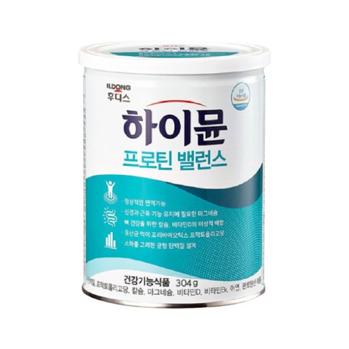   일동후디스 하이뮨 프로틴 밸런스 단백질 파우더 건강기능식품 스푼증정, 304g, 7개