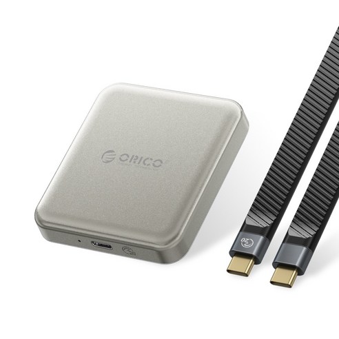 오리코 M.2 NVMe 마그네틱 20Gbps 휴대용 외장하드 A20PLUS, 그레이, 1TB