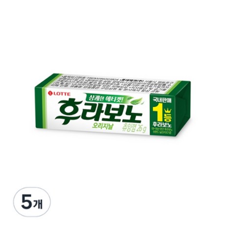 후라보노 오리지날 츄잉껌 9p, 26g, 15개