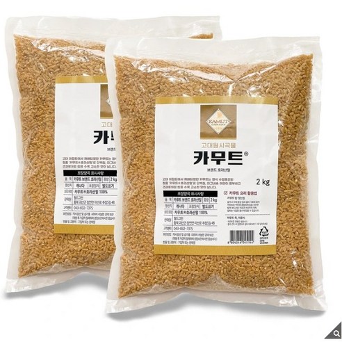 카무트 쌀 4Kg + 미러데일리상표권 볼펜 카뮤트 밥 골드 코스트코 카무드 캐나다 100% 호라산밀 카무트 당뇨쌀 당뇨에좋은쌀 고혈당 혈당강하쌀, 2kg, 2개