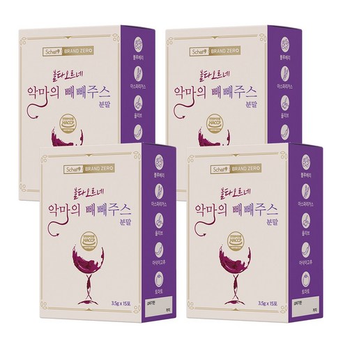 스캇나인 악마의 빼빼 주스 ABC 클렌즈 레시피 쥬스, 52.5g, 4개