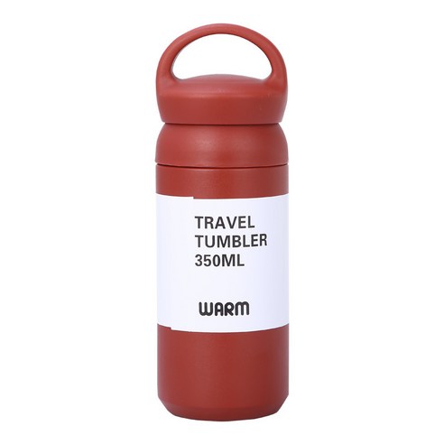 ZZJJC 아이디어 보온병 아이디어 텀블러 아웃도어 보온병, 핸드커버 레드, 500ml