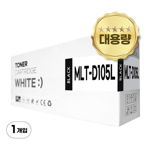 삼성 MLT-D105L 재생토너 대용량 ML-1910K ML-2540 SCX-4600K, 2500매, MLT-D105L 대용량