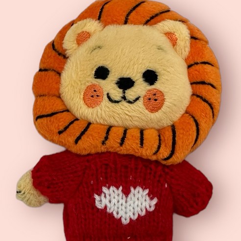 모루인형 꾸미기 인형옷 니트 뜨개 미니어쳐 소품 모남희옷 그로밋옷, 02_레드하트