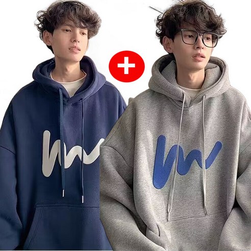 스타일리시한 1+1 후드티로 봄 가을을 마스터하다