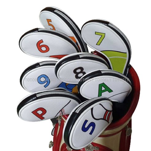 골프 디럭스 지퍼형 아이언커버 9개세트 고퀄리티 골프선물