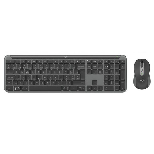 로지텍 MK950 무선 슬림 키보드 + 마우스 세트, 블랙, 일반형