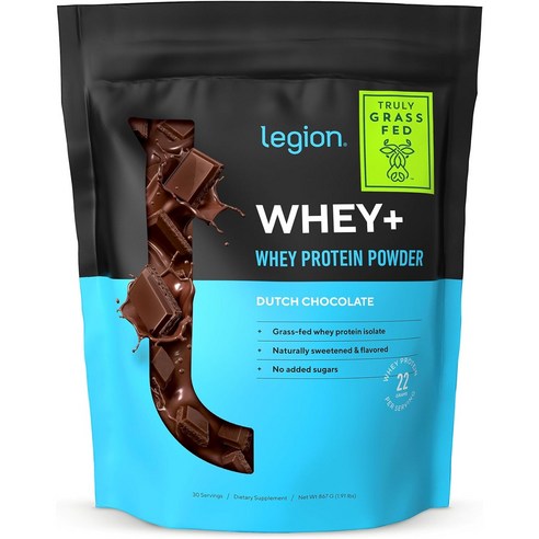 Legion Whey Protein Powder Chocolate 리전 웨이 프로틴 파우더 초콜릿 30.58oz(867g), 1개, 867g