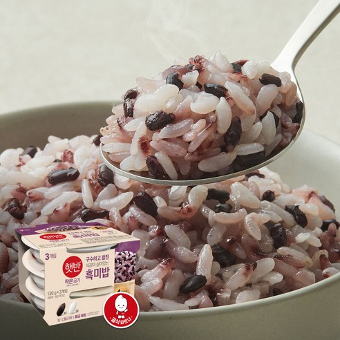 햇반 흑미밥, 130g, 36개