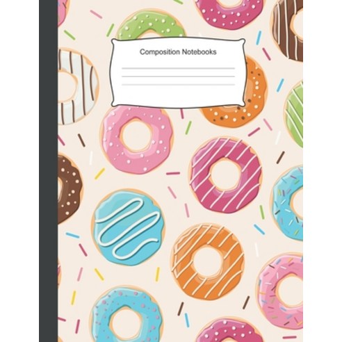 (영문도서) Composition Notebooks: 8.5 x 11 100 Wide Ruled Line Paper Cute ...